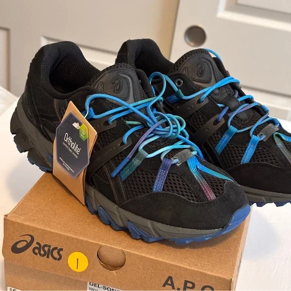 Asics x A.P.C. Gel-Sonoma 15-50 Black Teal Blue Sneakers 